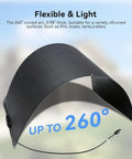 800W Flexible Solar Panel Kit For RV And Off Grid Power 2x400W Monocrystalline Panels With ETFE Surface Semi Flexible Bendable To 30 Degrees Compatible With 12V 24V Batteries For RV Boat Van Camping Ready To Roll curved panel demonstration