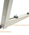 Universal Outdoor Wall Mount Bracket for Ductless Mini Split Air Conditioner Heat Pump Systems with reinforcing triangular structure