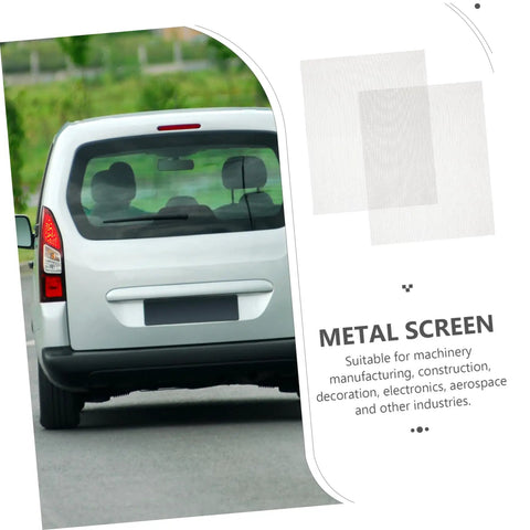 Two Piece Car Bumper Repair Mesh Kit With Stainless Steel Wire Mesh For Fixing Holes And Cracks, car rear view.