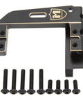 Brass Servo Mount Upgrade For Vanquish H10 Optic Sparco Yokohama 1 To 10 RC Crawler Bolt On Heavy Duty Beefed Up Brass Weight Black Anodized