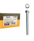 3/8 X 4 Inch Heavy-Duty Screw Bolt Concrete Anchor Zinc Plated For Fast Install Pro-Grade Tap-In Design With Edge Spacing