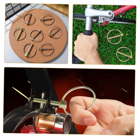 Heavy Duty Lynch Pin Kit Locking Pins Pro Grade For Tractors Trucks And Mowers Wear Resistant Clips For Secure Connections In Farming And Industrial Jobs Durable Construction For Tough Jobs, 3/16 inch pins