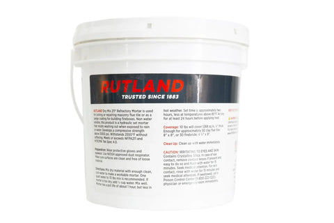 Bucket of Dry Mix 211 Refractory Mortar For Masonry Repairs Up To 2550 Fahrenheit Heat Safe Cement USA Made