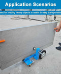 Heavy Duty Panel Dolly Cart 1100lb Capacity Slab Roller used for loading heavy objects for easy transportation.