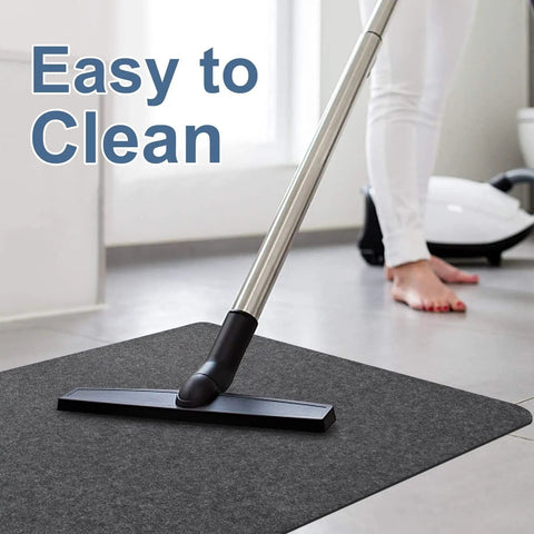 55X35 Inches Anti Slip Chair Mat For Hardwood Floors Under Desk being cleaned with a vacuum, durable and odorless