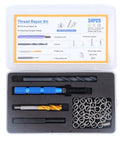Complete Pro Grade M8 Thread Repair Insert Kit With 34 Pieces In 304 Stainless Steel for Metric Threads M8 x 1.25 2D Inserts