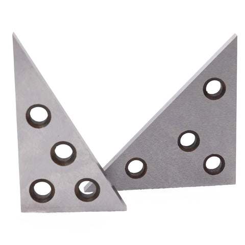 Beefy Hardened Steel Angle Plate Set 30 60 90 Degree And 45 45 90 Degree, Two Piece, Precision Machinist Grade Angles, Heavy Duty Tooling Plates, Includes Plastic Case