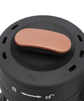 Close-up of the lid control on the Electric Coffee Bean Roaster For Home Kitchen with LED panel and adjustable features.