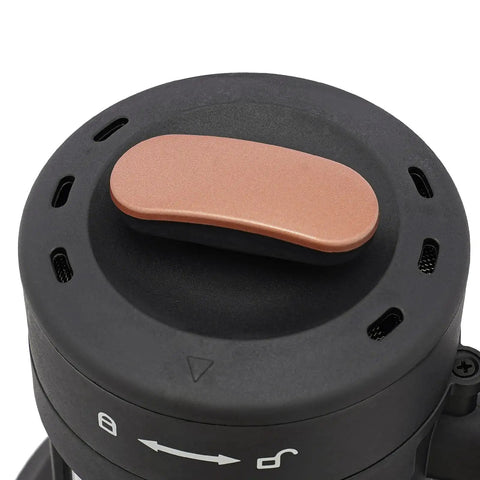 Close-up of the lid control on the Electric Coffee Bean Roaster For Home Kitchen with LED panel and adjustable features.