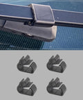 Four Pack Windshield Wiper Washer Hose Retention Clips For Tesla Model 3 And Model Y 2017 Through 2025 installed on wiper arm