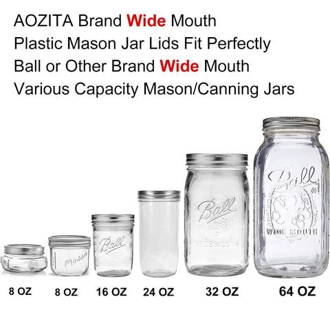 Hella Versatile Wide Mouth Mason Jar Lids 16 Pack Dope Colored Plastic Caps For Ball And Kerr Canning Jars Featuring Legit Leak Proof Food Grade Storage Covers That Make Your Pantry Pop