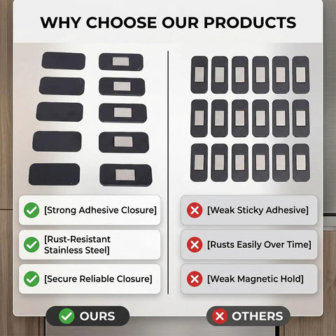 Comparison of Strong No Drill Magnetic Cabinet Catches With Adhesive Backing Stainless Steel Latches vs others