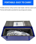 Heavy Duty Portable Electric Rebar Cutter Workhorse With Raw 3000 Watt Copper Motor for smooth steel bar shearing in storage box.
