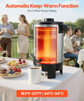 Big Batch 152 Oz Coffee Urn For Catering And Parties With Dripless Faucet 1090W Quick Brew Auto Temperature Control Keeps Coffee Hot Makes 30 Cups For Church Restaurant And Events on a table at an event