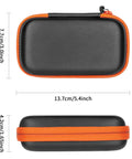 Rugged Hard EVA Case For SanDisk Extreme Pro And SanDisk Extreme Portable External SSDs, Holds Two Drives, dimensions shown
