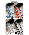 Heavy Duty Electric Attic Ladder Rock Solid Folding Loft Stairs in four colors: blue, orange, white, black made of titanium-magnesium alloy.