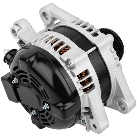 Side view of Drop In Alternator Replacement For Lexus ES350 RX350 Avalon Highlander Venza 2005-2016 27060-31110 Ride Ready Power