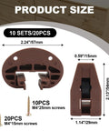 Plastic Center Mount Drawer Track Guides Replacement Kit With Screws, dimensions 57mm x 36mm, detail view of guides and screws