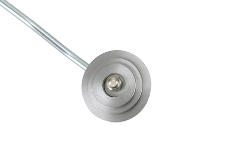 Close-up of a heavy duty aluminum roller from 4 Piece Fiberglass Roller Tools Kit For Resin Laminating And Bubble Removal