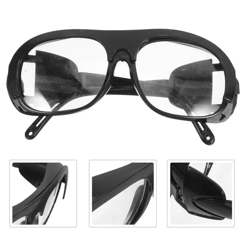 Heavy Duty Welding Glasses With Flip Up Lenses For Argon Arc And Brazing Work Plastic Frame close-up view, lightweight safety eyewear.