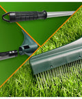 Artificial Lawn Rake With Telescopic Pole And Ergonomic Handle For Quick Debris Removal From Lawn, Synthetic Grass And Carpets