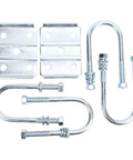 Essential 1/2 Inch U Bolt Kit For 3500 Lb Axle Repair Heavy Duty Suspension Hardware With 2 Inch Pitch And 5.5 Inch Length For Secure Trailer Trailering Fix It Now, zinc-coated U-bolts and plates