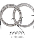 Premium Stainless Steel Braided Fuel Line Kit For Chevy Silverado And Gmc Sierra 1500 2500 Replacement Replaces Hard Lines Easy Install Direct Fit braided hoses with fittings and clamps