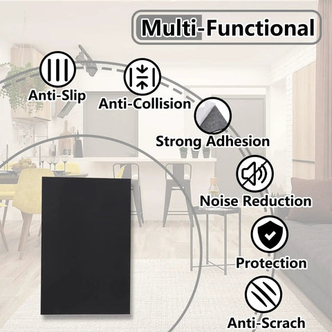 Heavy Duty Silicone Furniture Pads 132 Pack Non Slip Rubber Leg Protectors With Tack Strong Adhesive to reduce noise and protect surfaces.