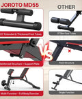 Comparison of Joroto MD55 Heavy Duty 1000 LB Adjustable Weight Bench For Home Gym with Other Models