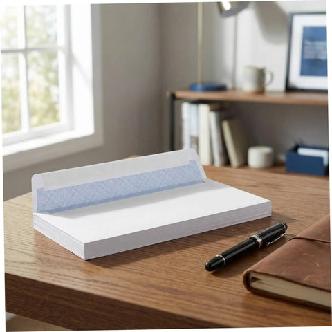 White Self Sealing Envelopes 100 Pack With Peel And Seal Flap For Biz Mail And Legal Documents Great For Office Supplies