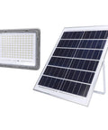 Mingzhe Solar Flood Light 400W with monocrystalline panel and LED light panel for outdoor illumination.