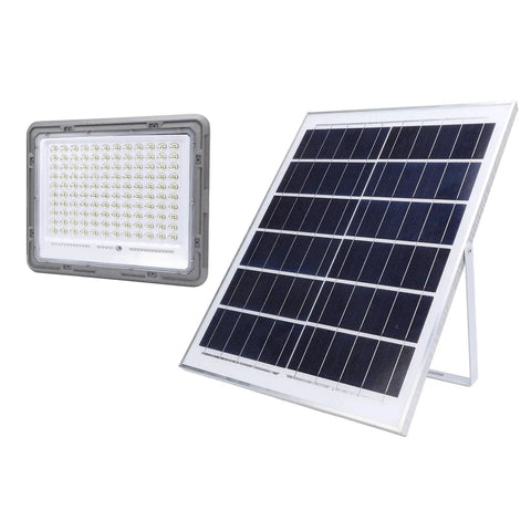 Mingzhe Solar Flood Light 400W with monocrystalline panel and LED light panel for outdoor illumination.
