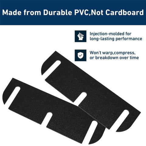 20 Pcs Door Hinge Shims Set With Stainless Steel Coated Spacers To Stop Air Leaks, Prevent Door Sticking, And Fix Misaligned Doors