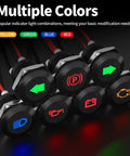 12V LED Indicator Light Kit Waterproof Seven Piece Set For Your Ride Dash Panels 12V And 24V Metal Indicator Lights