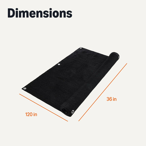 Outdoor Privacy Fence Screen 3 X 10 Ft Black For Patios Pools Balconies And Gardens Weather Resistant HDPE 175 GSM Delivers Solid Privacy Keeps Nosy Neighbors Out And Allows Air Flow 1 Pack rolled
