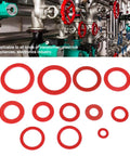 Heavy Duty Red Steel Paper Insulation Washers Kit With 600 Pieces In 9 Sizes For Transformer And Electrical Appliances Pro Grade Elastic And Abrasion Resistant Washers For Better Insulation And Secure Mounting, red insulation washers in 9 sizes