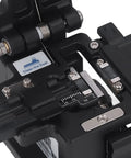 Heavy-Duty Optical Fiber Cleaver Machine With Precise 0.5 Degree Cutting Angle, showing the sharp cutting mechanism and adjustable parts.