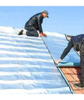 Heavy Duty Self Adhesive Roofing Felt And Heat Reflective Aluminum Foil Tape For DIY shed gutter repair applied on roof.