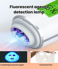 Digital Skin Hydration Tester And Oil Detector For Clear Skin, High Precision Moisture Analysis Meter, Portable Skin Analyzer With LCD Display And Fluorescent Agent Detection, Easy Read Hydration Monitor On The Go. Fluorescent agents detection lamp