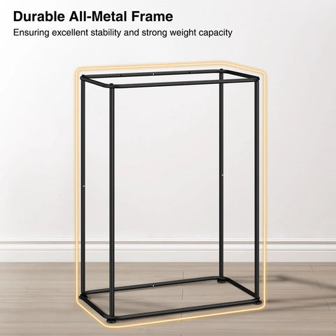 Ball Storage Organizer Basket For Garage, Gym, Or Playroom, Wall Mounted Or Freestanding Holder frame close-up with metal frame