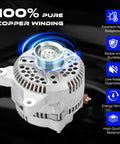 130 Amp High Output Alternator Replacement For F Series Expedition Excursion E Series Mustang Thunderbird 4.6L 5.4L Engines 1995 To 2005 Direct Fit For Beefed Up Heavy Duty Trucks No Modifications Needed Easy Install with 100% copper winding