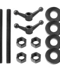 Essential Moxon Vise Hardware Kit For Woodworking Benches Includes 8 Inch Threaded Rods Cast Knobs Nuts And Washers