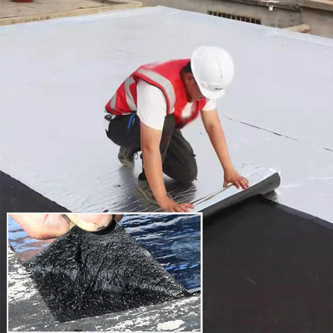 Heavy Duty Self Adhesive Bitumen Tape To Stop That Drip Fast Waterproof Ice And Water Shield Foil Backed Membrane Sealant in use.