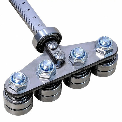 Circular Saw Guide Rail For Pro Grade Precision Cuts, 50cm Length, Go To Handy Tool For Garage, Shop, And Job Site, Positioning Gauges For Fine Furniture And Framing, metal roller guide with bolts