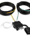 22Ft 4 Pin 5 Wire Trailer Wiring Harness With Nylon Net Tube Waterproof Copper Wires For Boat And Utility Trailers