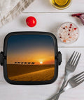 Desert Camel Silhouette Bento Box For Adults 1000ml Double Layer Leakproof Lunch Box surrounded by food items