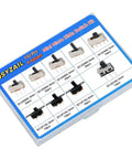 132 Piece Slide Switch Kit Micro Mini Toggle Switches SPDT 1P2T 2 Position 3 Pin for PCB Breadboard Projects Ideal for DIY Electronics