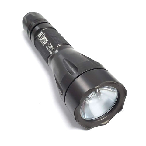 Bones 850 Lumen Flashlight With Dual Battery Power Ready For CR123A Or 18650 Built Tough In Mil-Spec Type III Hard Anodized Aluminum