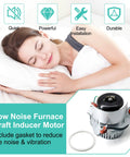 Woman sleeping peacefully with Furnace Draft Inducer Motor Assembly Replacement For Carrier Bryant Payne J238-112-11203