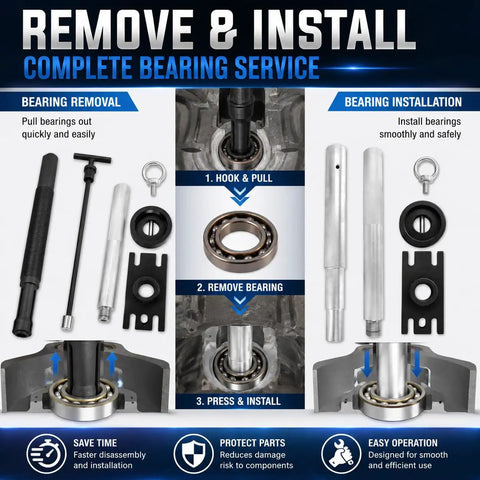 Pro Grade Engine Alignment Tool And Gimbal Bearing Installer Puller Set For Alpha Alpha 1 MR Bravo OMC Volvo MerCruiser